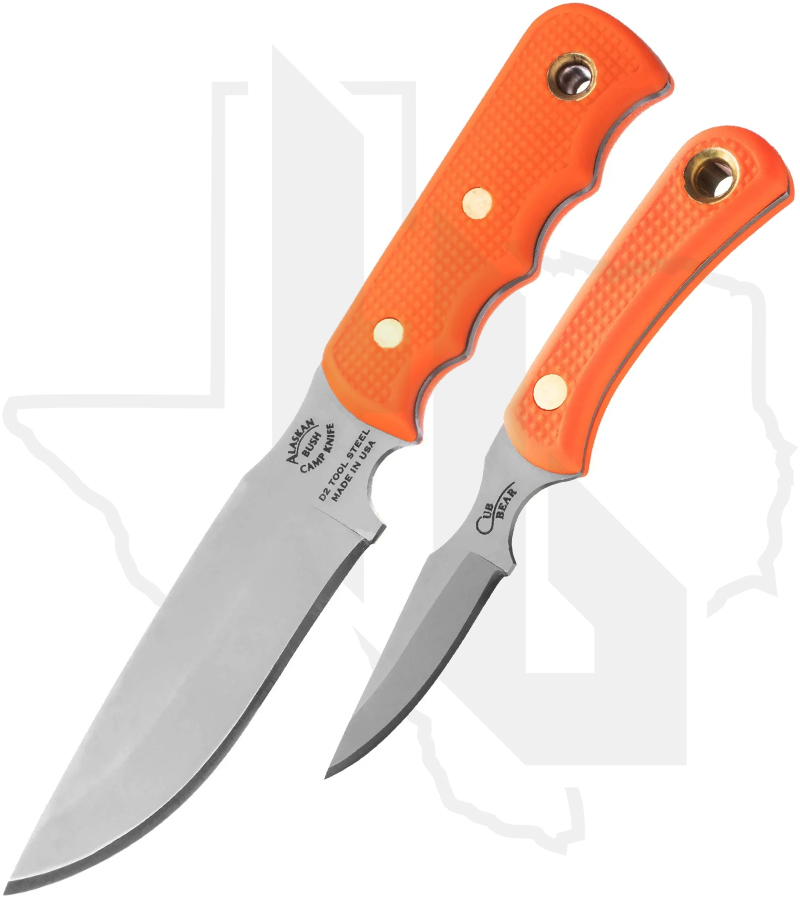 Knives of Alaska Bush Camp and Cub Combo 00036FG - Orange Suregrip