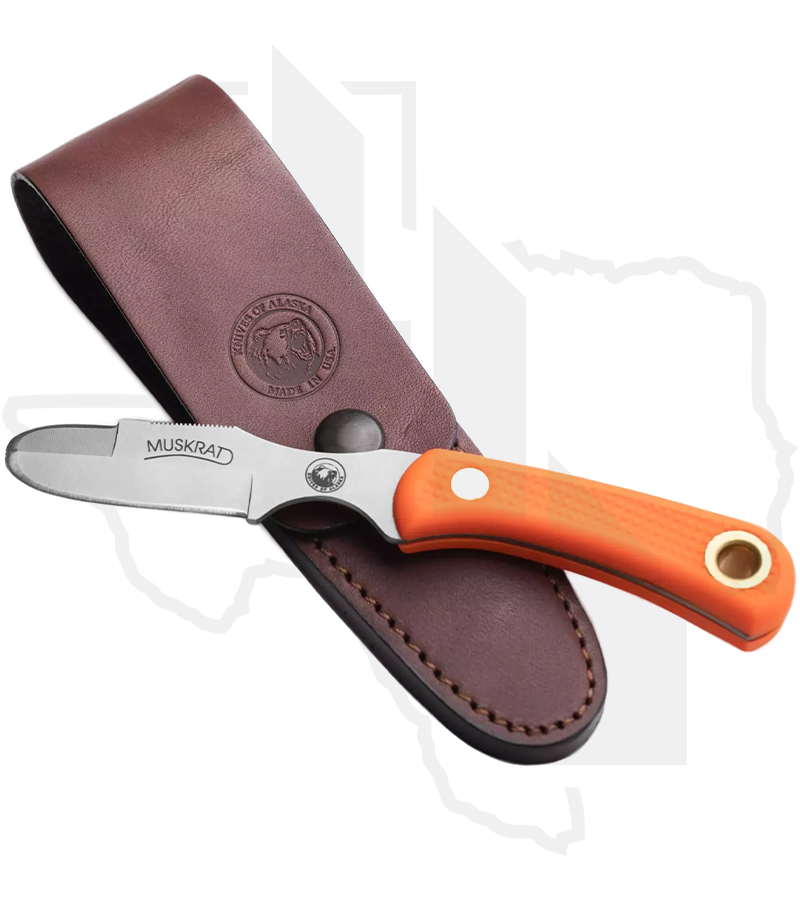 Knives of Alaska Muskrat 00055FG - Orange Suregrip - Image 2