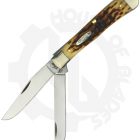 W.R. Case Trapper 00164 - Amber Bone, Peach Seed Jig