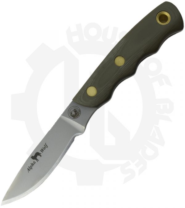 Knives of Alaska Alpha Wolf 00330FG - OD Green, D2