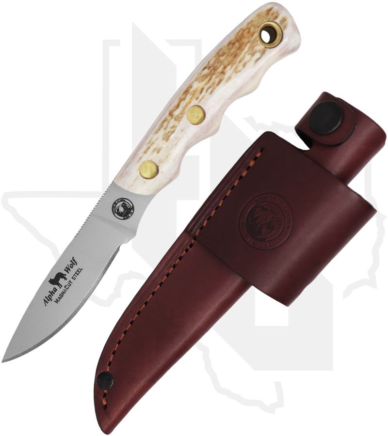 Knives of Alaska Alpha Wolf 00332FG - Stag - Image 2