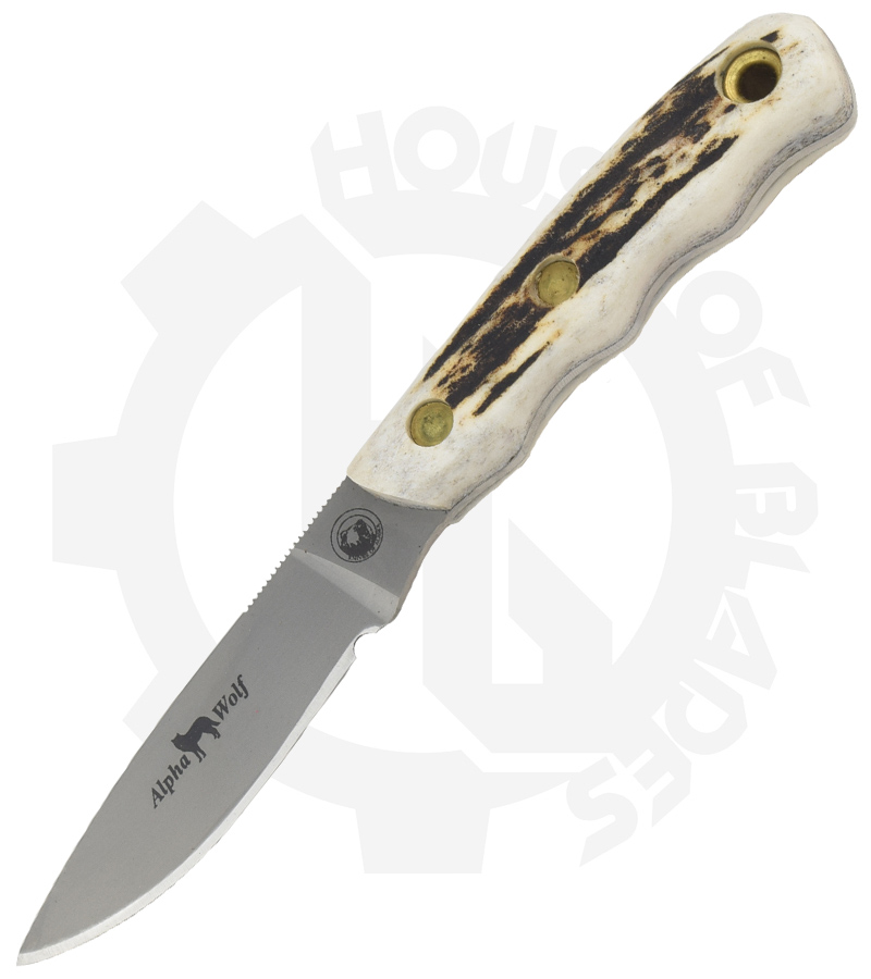 Knives of Alaska Alpha Wolf 00346FG - Stag, S30V