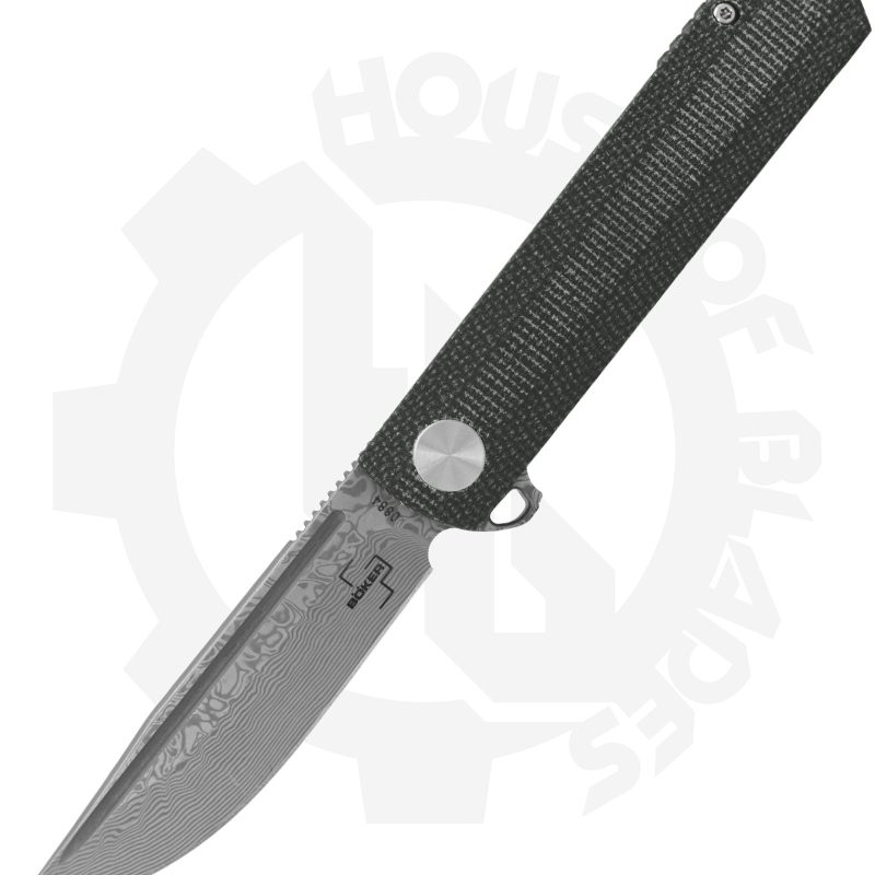 Boker Cataclyst 01BO478DAM - Green Micarta, Damascus