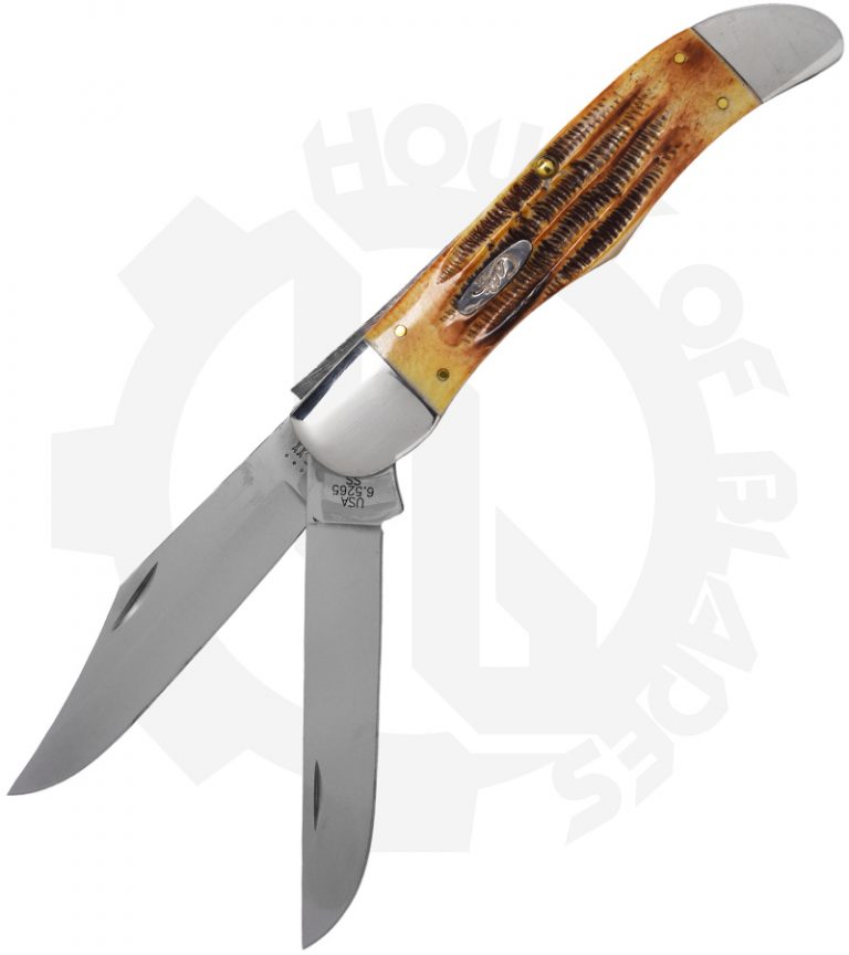 W.R. Case Folding Hunter 03574 Stag Bone House of Blades