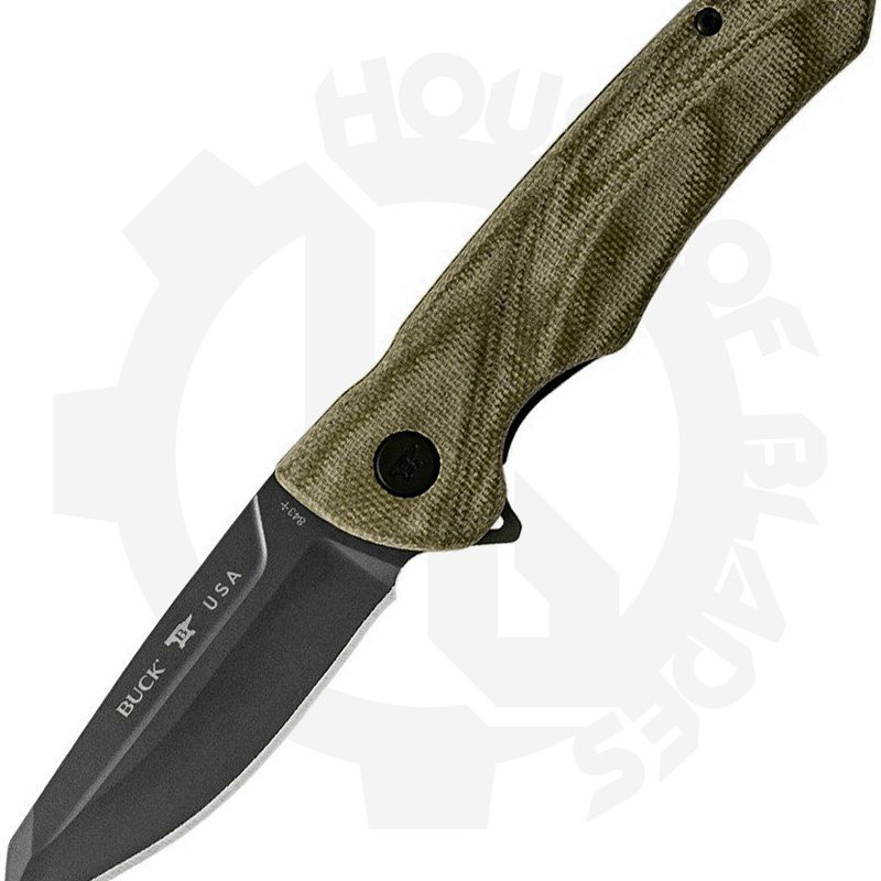 Buck Sprint Ops 0843GRS - OD Green, Micarta