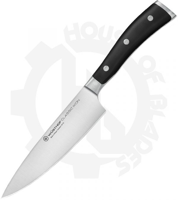 Wusthof 6 in. Cooks Knife Blister 1040330116 - Black