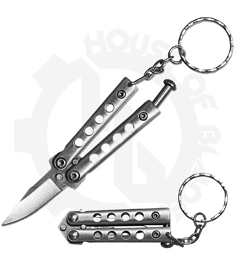 VB Sports 3.25" SILVER MINI BF W/KEY RING 105XSSL - Silver