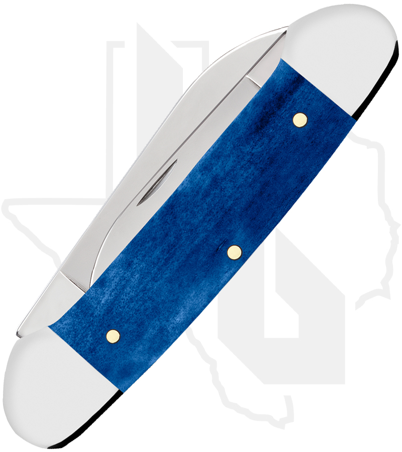 W.R. Case Canoe 10644 - Christmas Navy Blue Bone, Smooth - Image 3