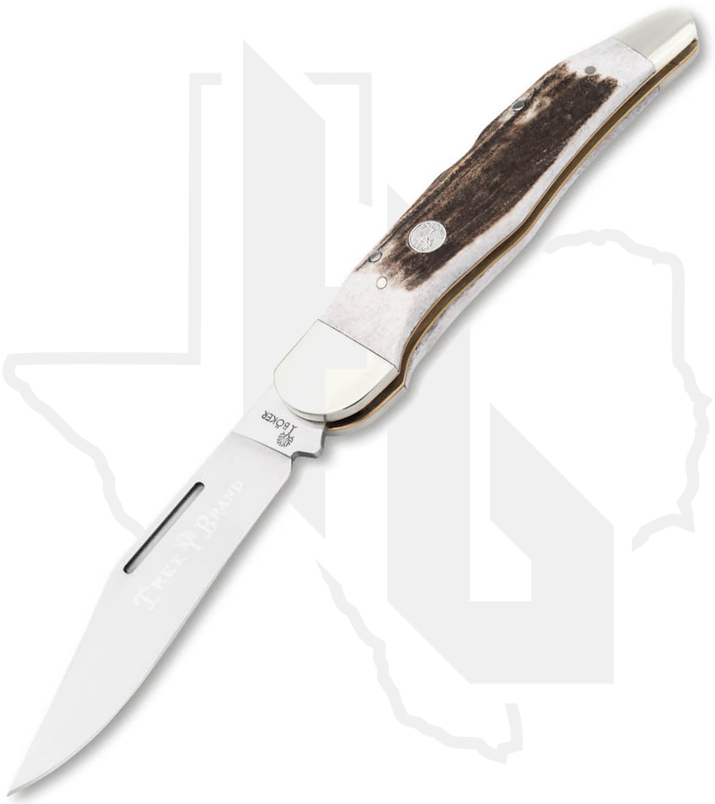 Boker TS 2.0 Folding Hunter 110870 - Stag, Single Blade