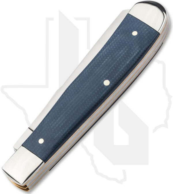 Boker TS 2.0 Trapper 110887 - Blue Denim Canvas Micarta - Image 2