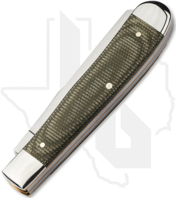 Boker TS 2.0 Trapper 110888 - Green Canvas Micarta - Image 2