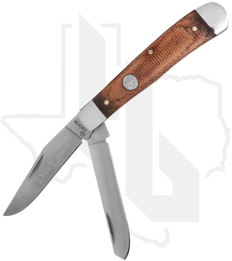 Boker TS 2.0 Trapper 110889 - Brown Canvac Micarta