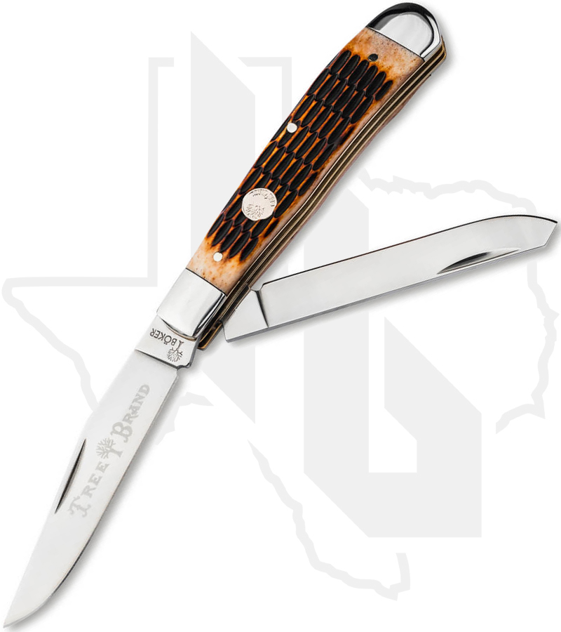Boker TS 2.0 Trapper 110890 - Amber Jigged Bone