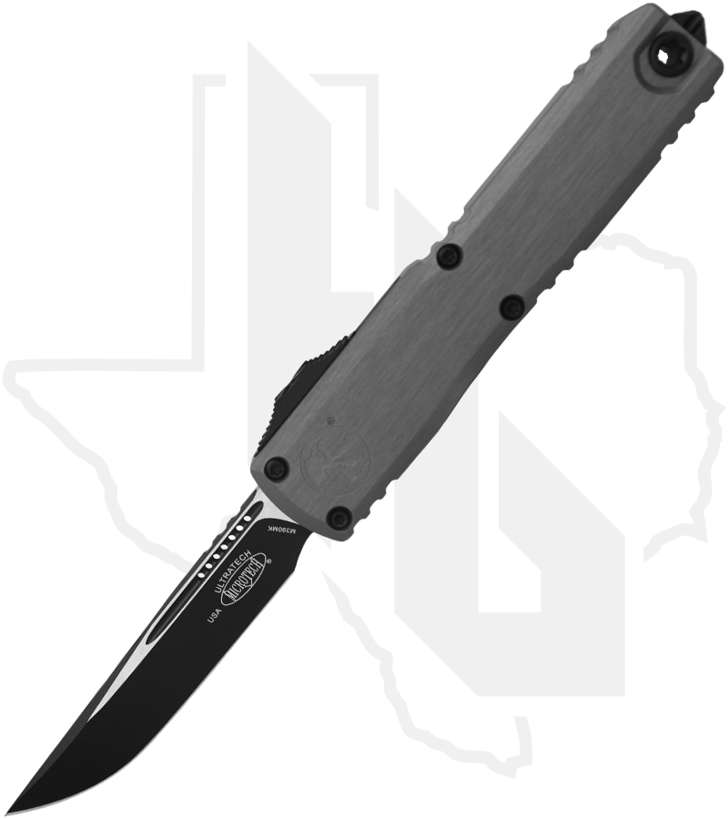 Microtech Ultratech ZBP 1121-1NC - Single Edge, Black, Natural Clear