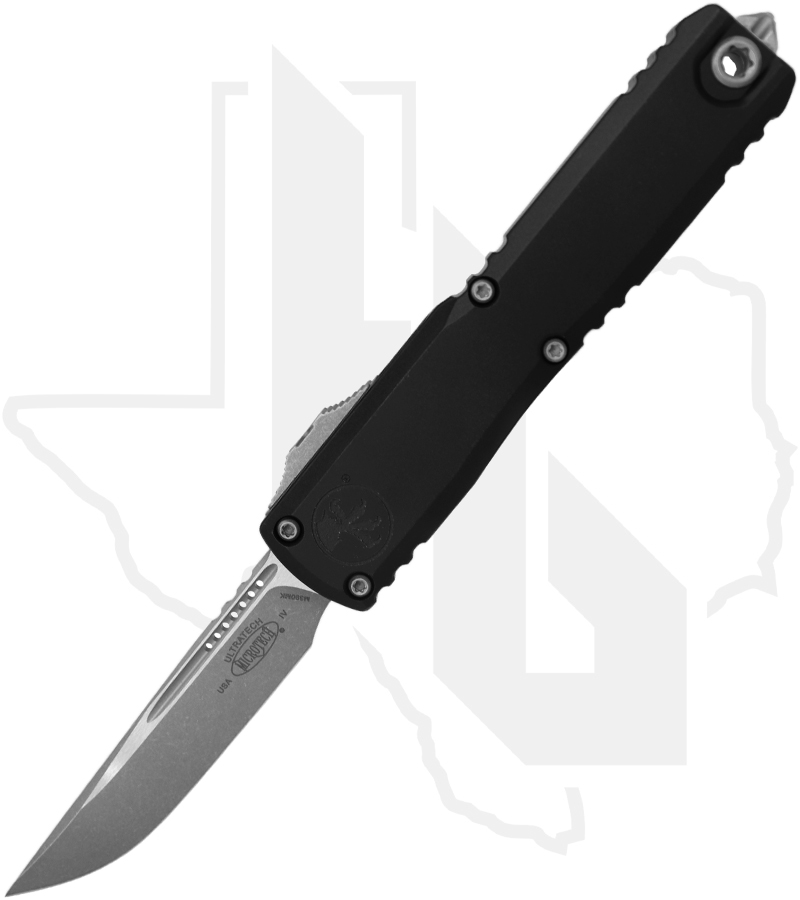 Microtech Gen IV Ultratech 11214-10AP - Single Edge, Apocalyptic, Standard Black