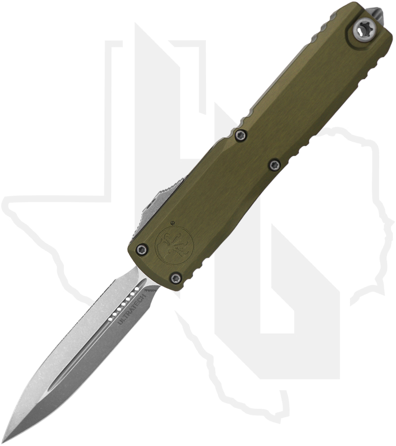 Microtech Ultratech ZBP 1122-10APOD - Double Edge, Apocalyptic, OD Green