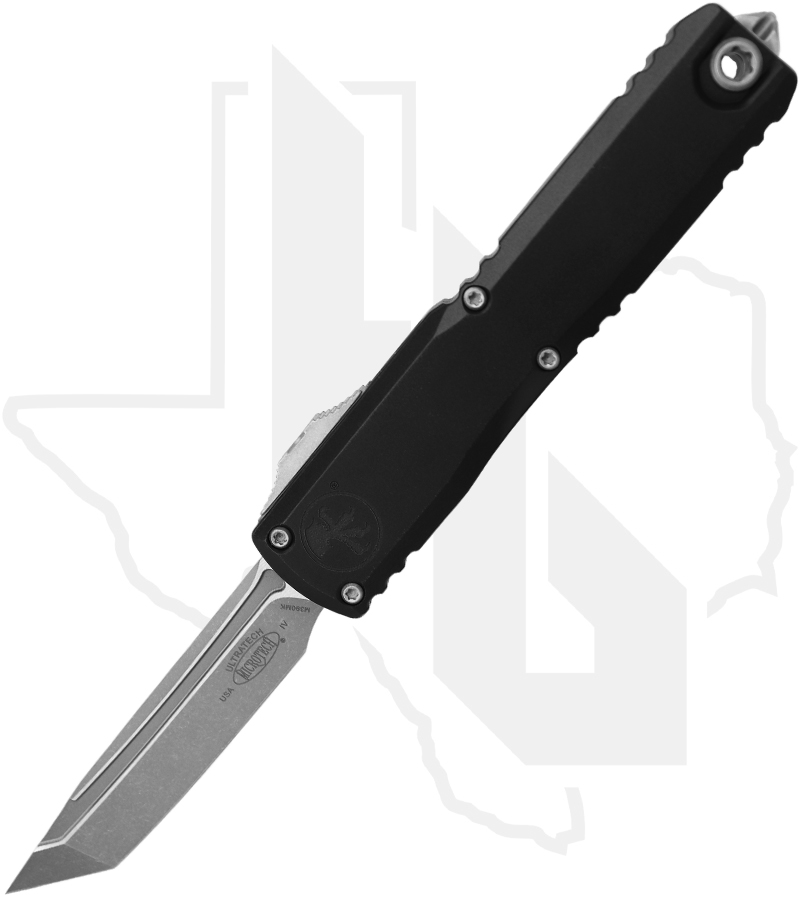 Microtech Ultratech 11234-10AP - Tanto Edge, Apocalyptic, Standard Black