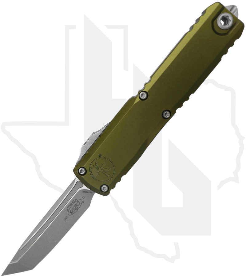 Microtech Ultratech 11234-10APOD - Tanto Edge, Apocalyptic, Standard OD Green
