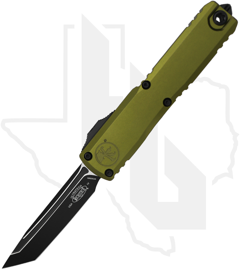 Microtech Ultratech 11234-1OD - Tanto Edge, Black Standard, OD Green