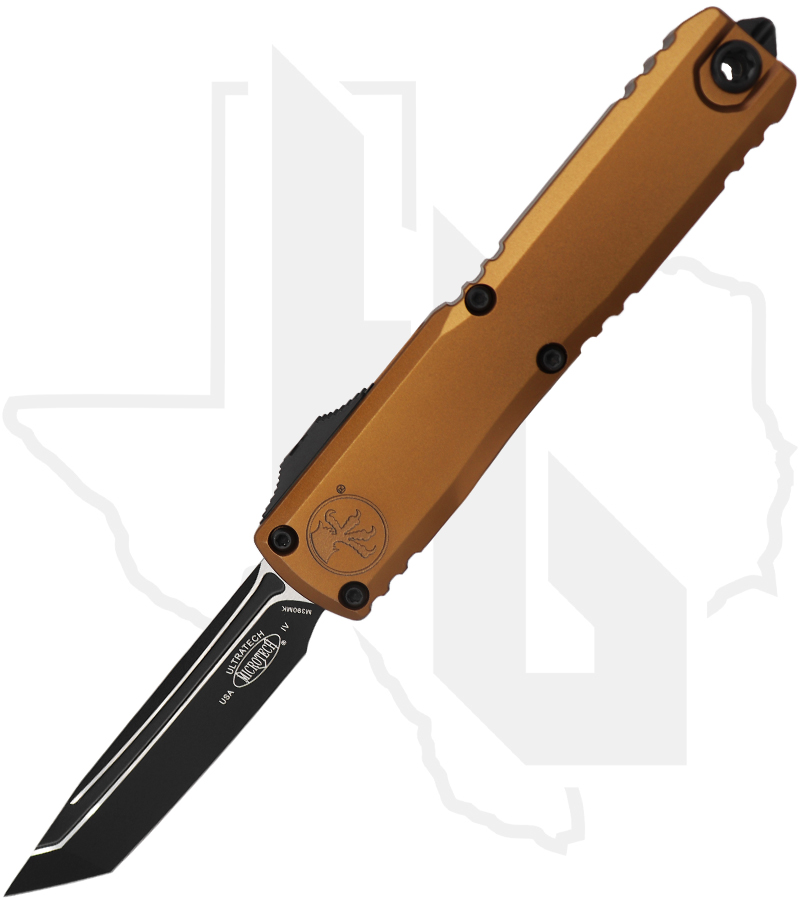 Microtech Ultratech 11234-1TA - Tanto Edge, Tan, Black