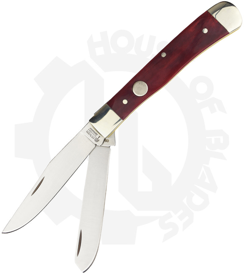 Boker House of Blades Exclusive Trapper 112525SRBN - Red Bone