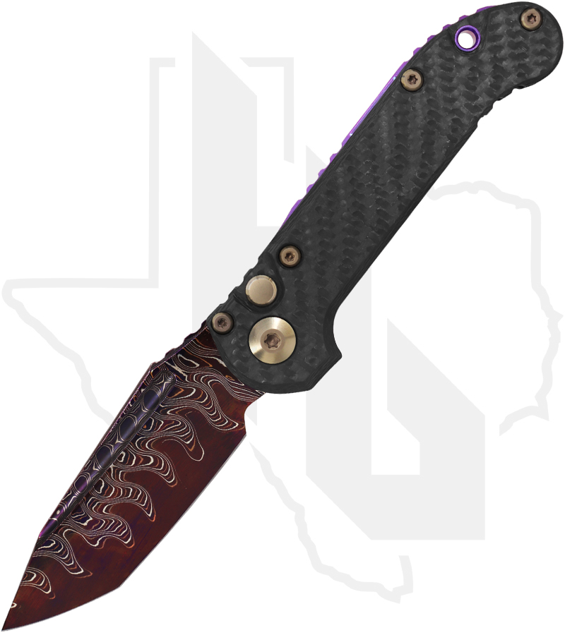 Microtech LUDT 1136-16MS3 - Blued Baker Forge Coppermai, Carbon Fiber
