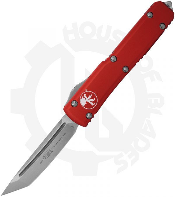 Microtech Ultratech 123-10RD - Double Edge, Red, Partial Serration