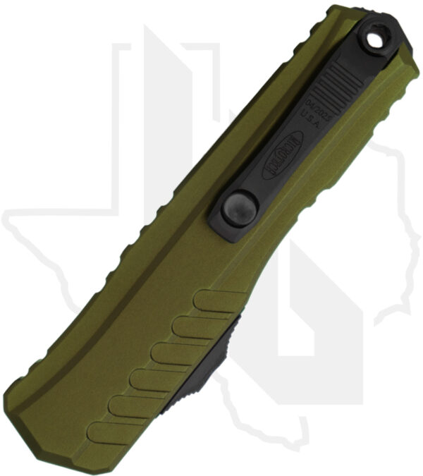 Microtech Cypher II 1241-1OD - Single Edge, Black Standard, OD Green - Image 2