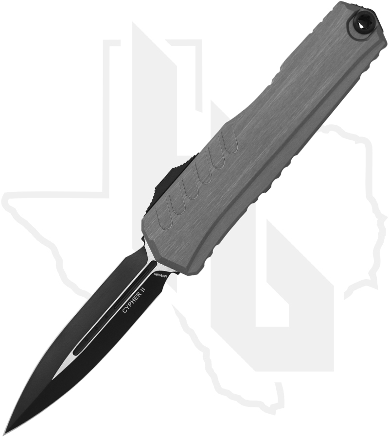 Microtech Cypher II 1242-1NC - Double Edge, Natural Clear, Standard