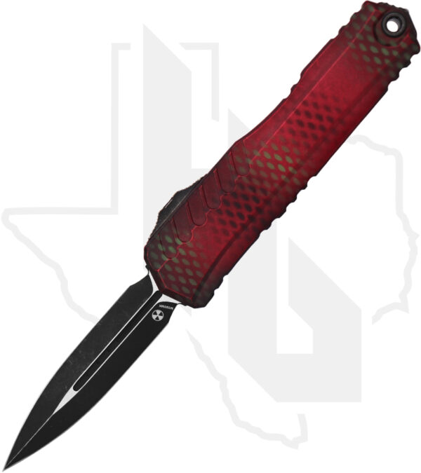Microtech Cypher II 1242-1RDX51S - Double Edge, Red X-51
