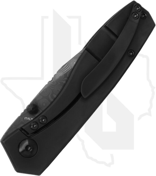 Ocaso Knives Delos 12IBK - Black Dunes Fat Carbon Fiber, Titanium - Image 2