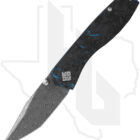 Ocaso Knives Delos 12IBL - Dark Matter Blue Fat Carbon Fiber, Titanium