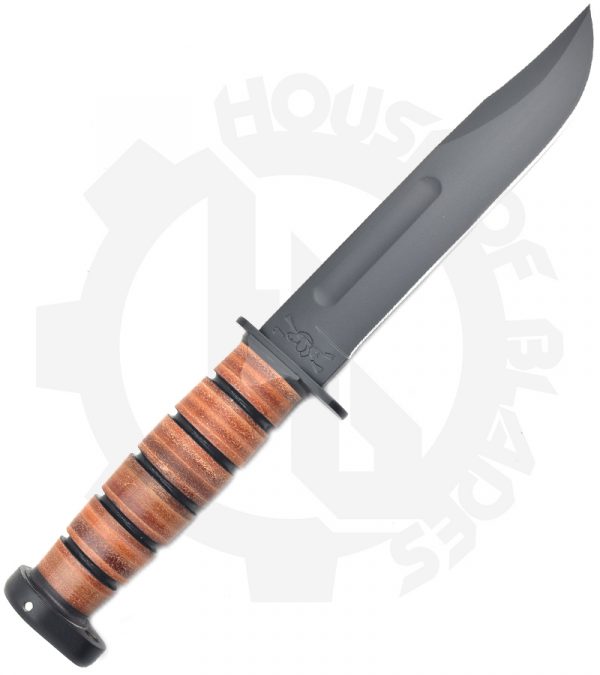 KA-BAR Dog's Head Utility Knife 1317 - Stacked Leather