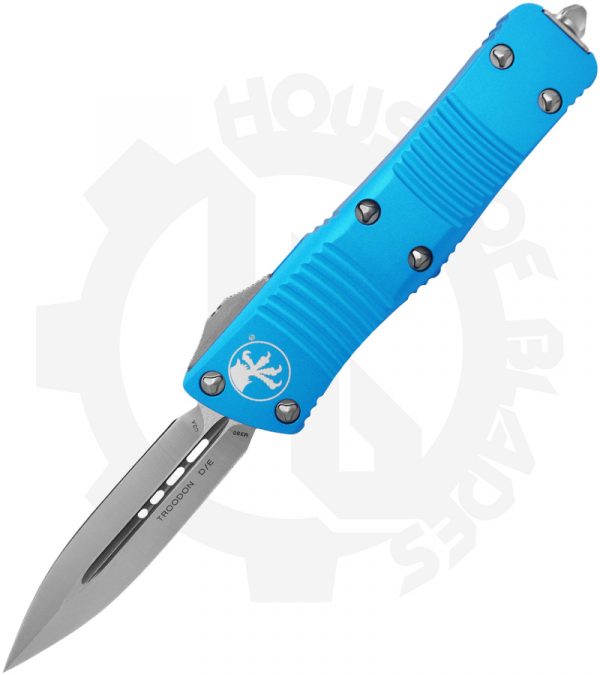 Microtech Troodon 138-4TQ - Double Edg, Turquoise