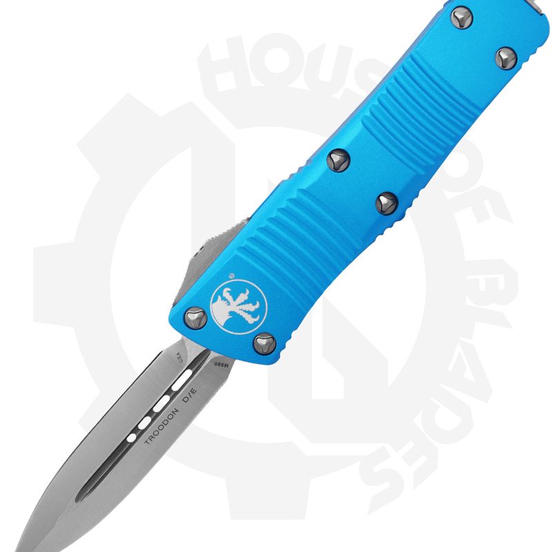 Microtech Troodon 138-4TQ - Double Edg, Turquoise