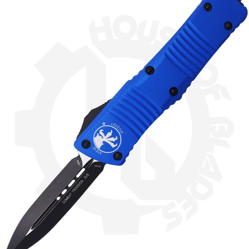 Microtech Combat Troodon D/E Black Standard 142-1BL – Blue