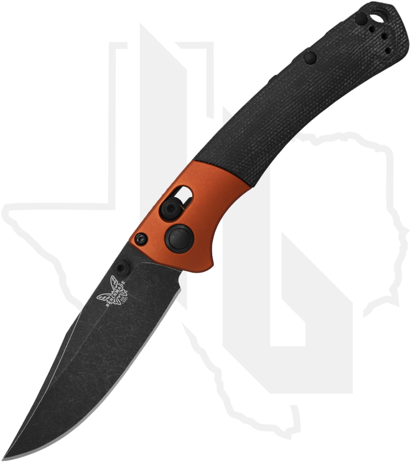 Benchmade Mini Crooked River 15085BK-04 - Black Micarta, Copper