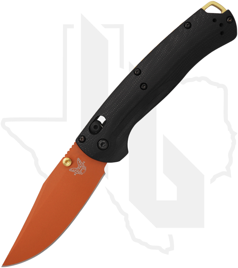 Benchmade Taggedout 15536CR-2501 - Black G-10, Orange Cerakote