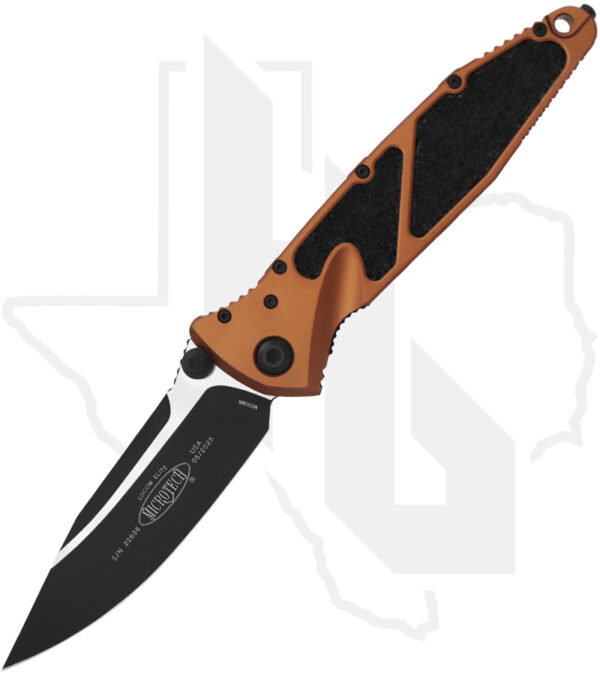 Microtech Socom Elite 160-1TA - Single Edge, Black Standard, Tan