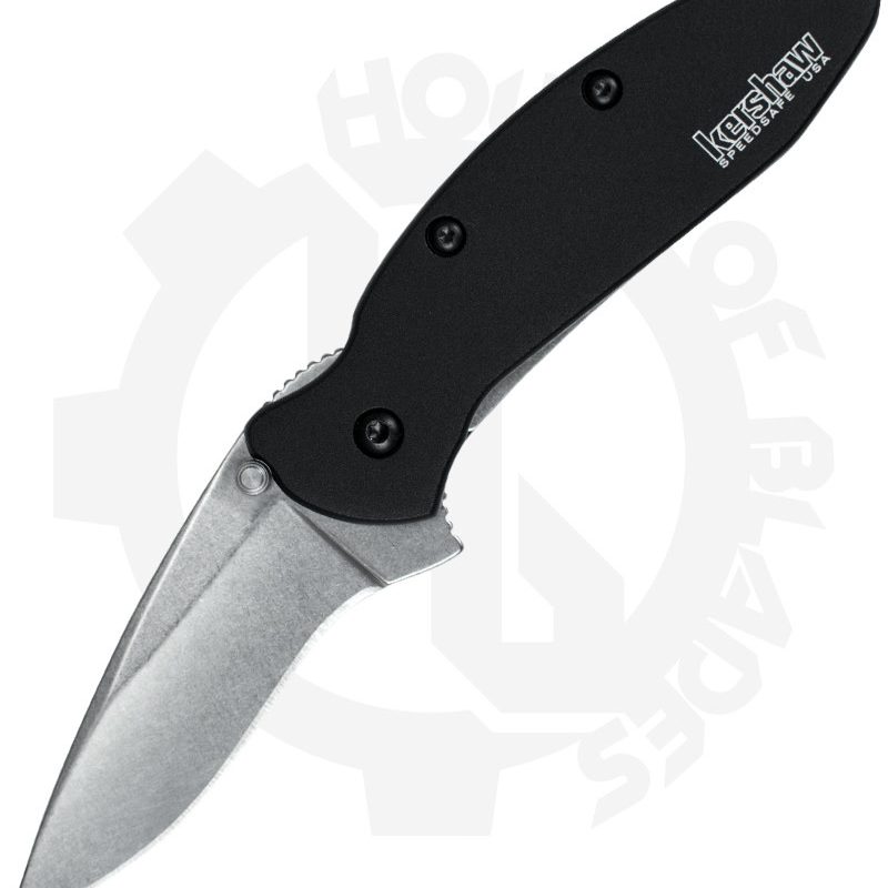 Kershaw Scallion 1620SWBLK - Stonewash, Black