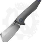 Artisan Cutlery Osprey 1803GD-GY - Damascus, Titanium