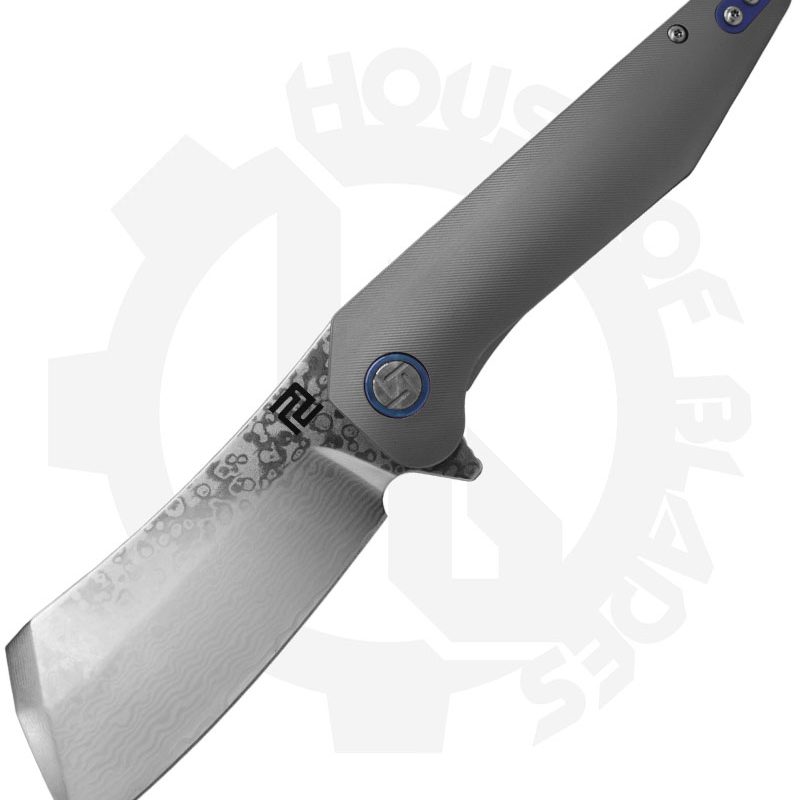 Artisan Cutlery Osprey 1803GD-GY - Damascus, Titanium