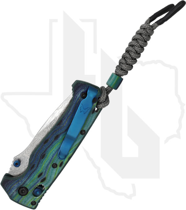 Benchmade Mini Adira 18065-2501 - Blue, Green Micarta - Image 2