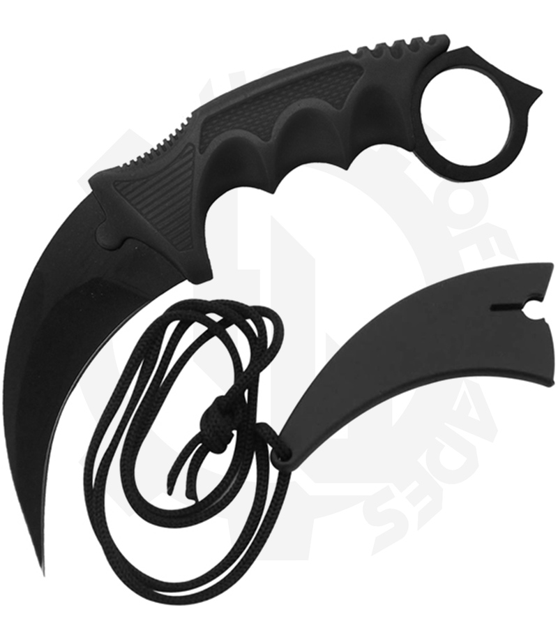 VB Sports Karambit Neck Knife 20-098BK - Black