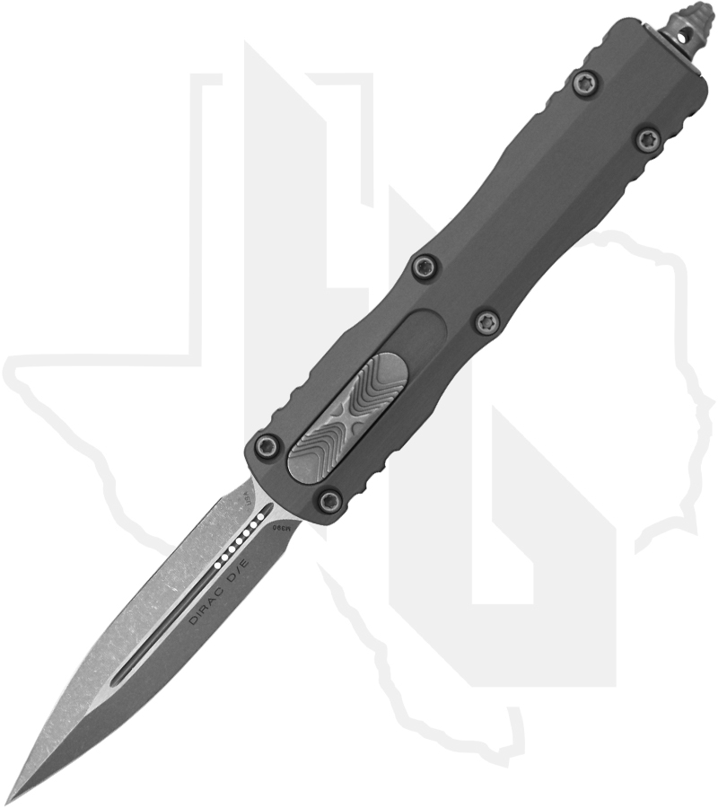 Microtech Dirac  225-10APNC - Double Edge, Apocalyptic, Natural Clear