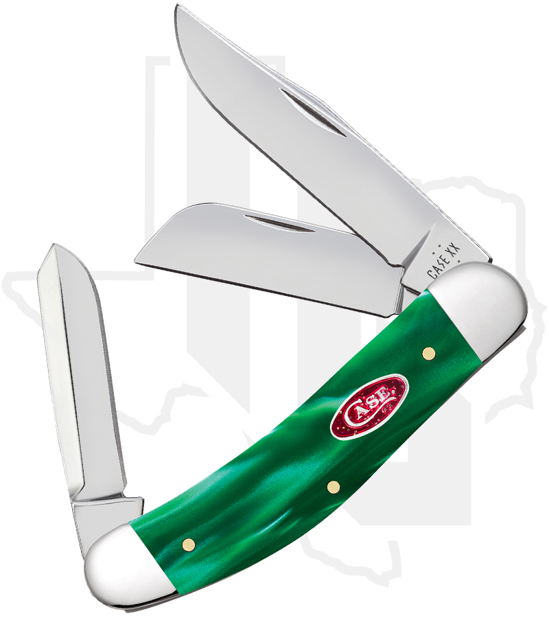 W.R. Case Sowbelly 24411 - Green Pearl Kirinite Smooth