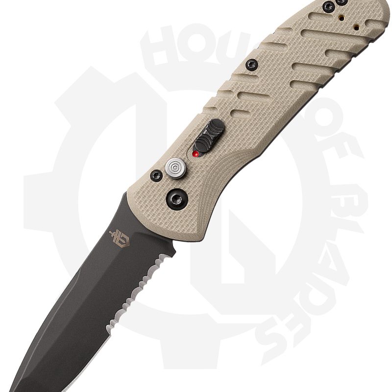 Gerber Propel Downrange Auto 30-000717 - Black, Partially Serrated