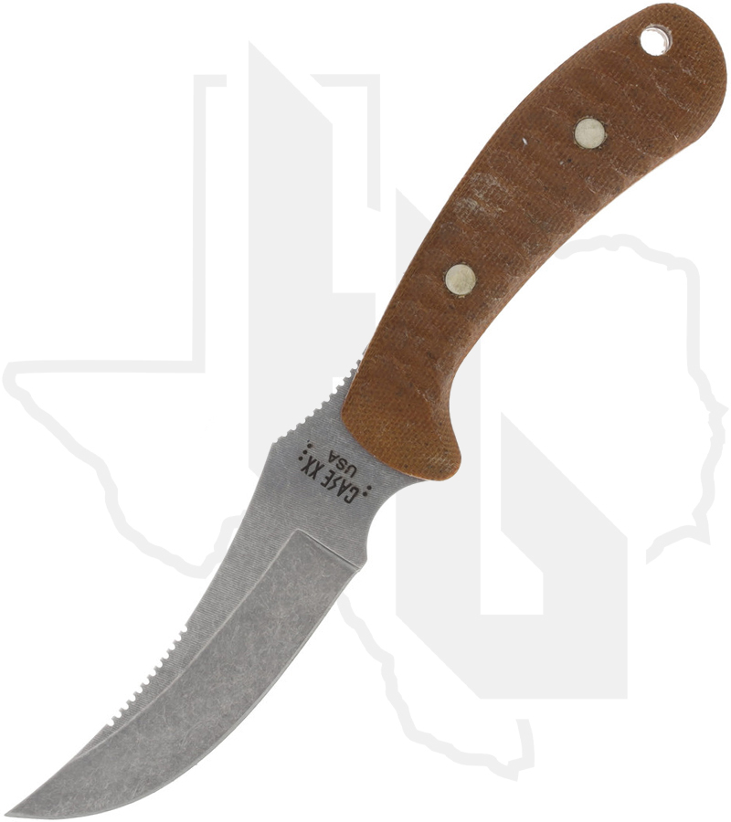 W.R. Case Ridgeback Hunter 30592 - Natural Canvas Micarta Laminate