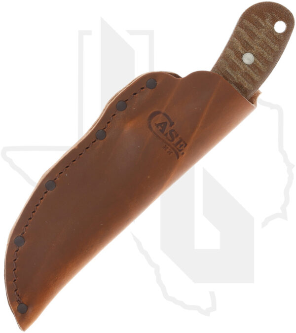 W.R. Case Ridgeback Hunter 30592 - Natural Canvas Micarta Laminate - Image 2