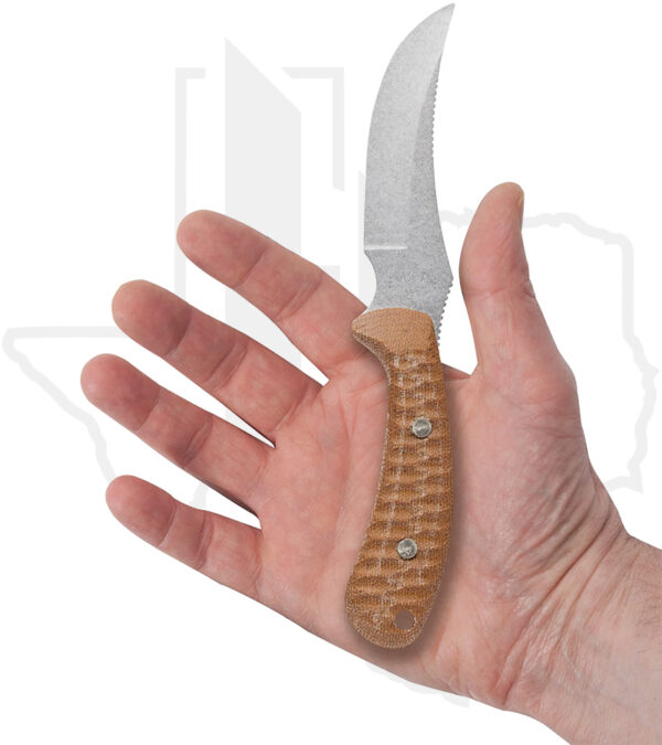 W.R. Case Ridgeback Hunter 30592 - Natural Canvas Micarta Laminate - Image 3